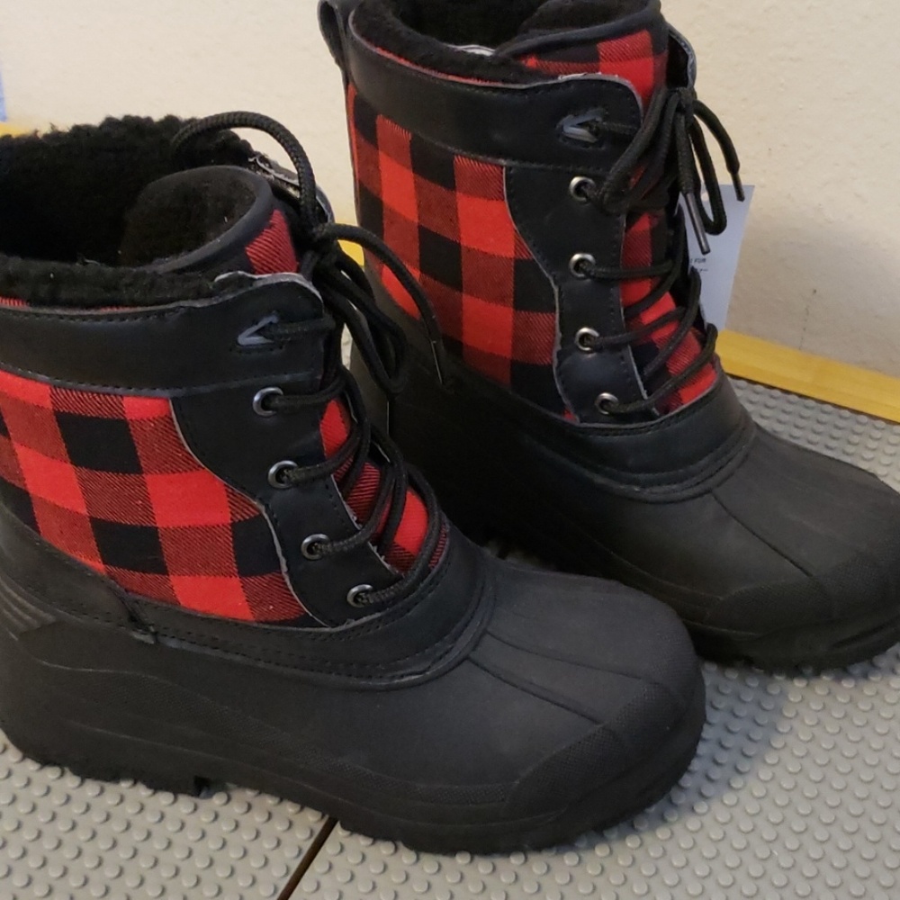 Big Boys Lands End Duck Boots Size 3